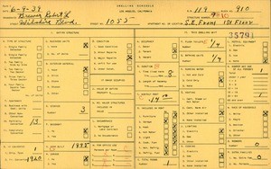 WPA household census for 1055 WILSHIRE BLVD, Los Angeles