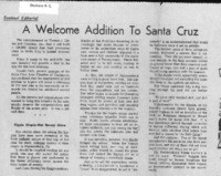 A Welcome Addition to Santa Cruz