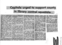 Capitola urged to support county in library control squabble