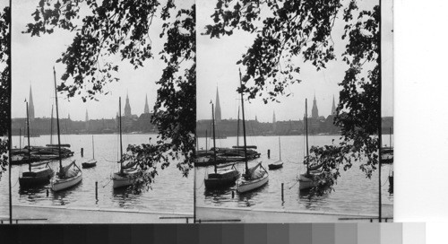 Alster Lake. Hamburg. Germany. Looking