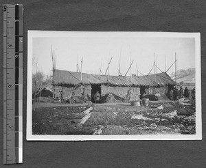 Women's quarters at famine refugee camp, Jinan, Shandong, China, ca.1927-1928