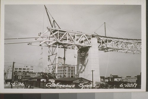 Spans North and South Cable, East, West, and Continuous; West Bay, Expansion Grids, West Span Stiffening Truss, Islais Creek Yards, Decks Upper and Lower, 1936--No. 559-751