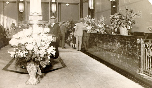[Interior of the Pacific Bank]