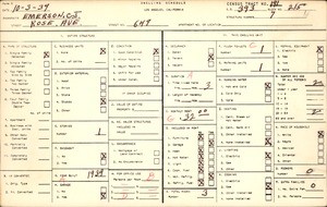 WPA household census for 649 ROSE AVE, Los Angeles County