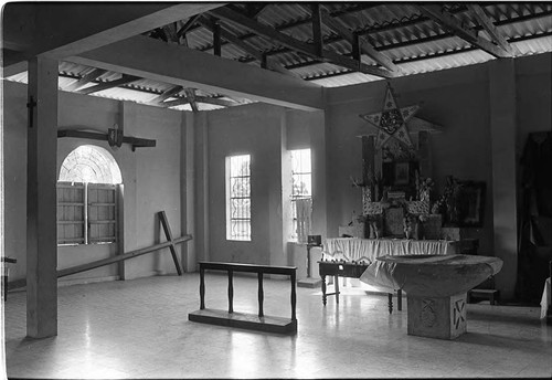 Church interior, San Agustín, Usulután, 1982
