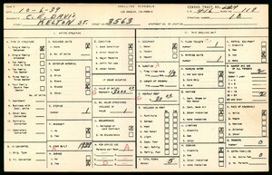 WPA household census for 3563 KELTON STREET, Los Angeles County