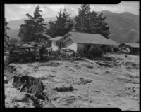 House destroyed by a catastrophic flood and mudslide, La Crescenta-Montrose, 1934