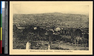 View of Harer from a hilltop, Harer, Ethiopia, ca.1900-1930