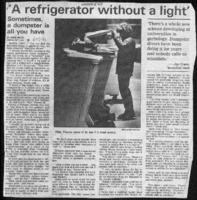 A refrigerator without a light