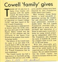 Cowell 'Family' Gives