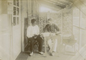 Elie Allégret and Felix Ombagho, in Gabon