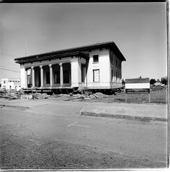 Post Office ready to be moved from Fifth Street to Seventh Street, Santa Rosa, California, 1979