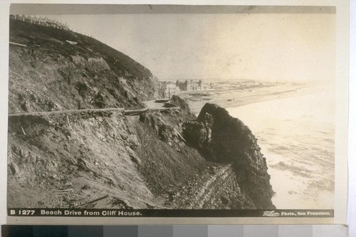 Beach Drive from Cliff House. [Photograph by Taber.]