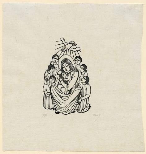 Madonna and Child, with Children (2nd State)