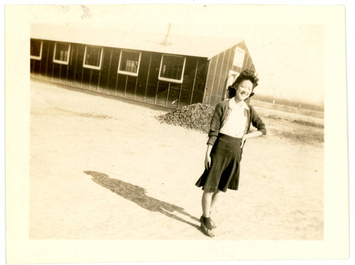 Aiko Herzig Yoshinaga at incarceration camp
