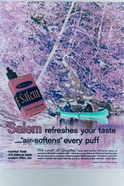Salem refreshes you taste - "air-softens" every puff