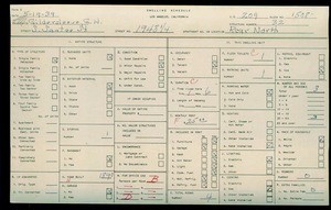 WPA household census for 1948 SANTEE, Los Angeles