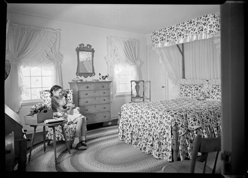 Rennick, Avery, residence. Interior and Bedroom