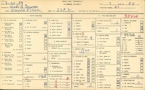 WPA household census for 2252 DORRIS PLACE, Los Angeles