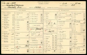 WPA household census for 1403 HOOPER AVE, Los Angeles