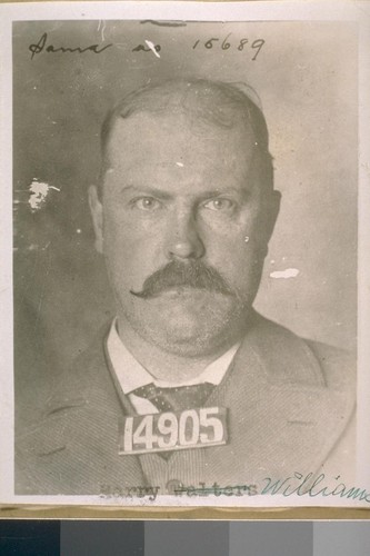Harry Walters, alias Harry Williams an old time San Francisco bunco man. He was very polished and a slick worker in 1890
