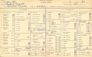WPA household census for 2242 DORRIS PLACE, Los Angeles
