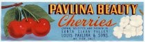 Pavlina Beauty Cherries label