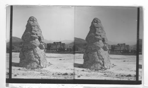 Liberty Cap and Mammoth Hot Springs Hotel. Obsolete