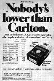 Of all filter kings: Nobody's lower than Carlton