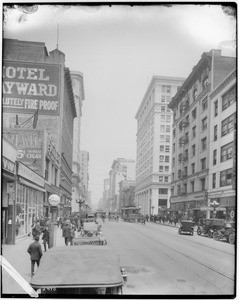 Spring Street looking north from Sixth Street, ca.1915