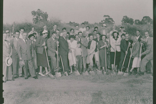Groundbreaking ceremony for the Men's Club in Pacific Palisades, Calif