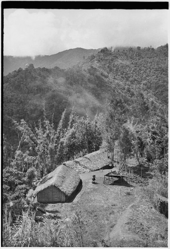 Cooks' house with rainwater capture system, view from above