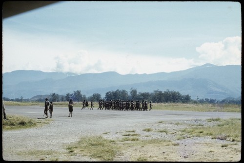 Balim Valley: Dani people on airstrip