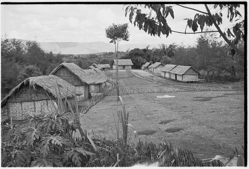 Government station: houses lined up in straight rows