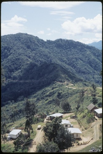 Tabibuga: police quarters, Tsingoropa Nazarene MIssion in distance