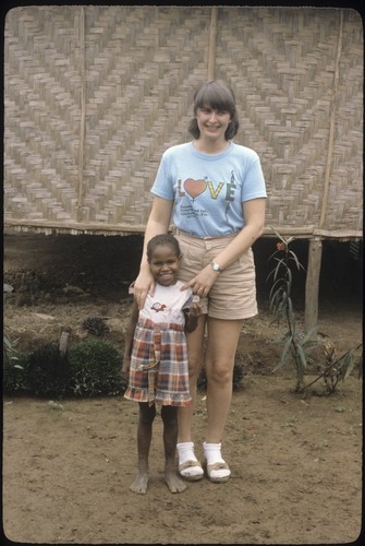 Susan Pflanz-Cook with Tsutsi Tsapinde, her namesake