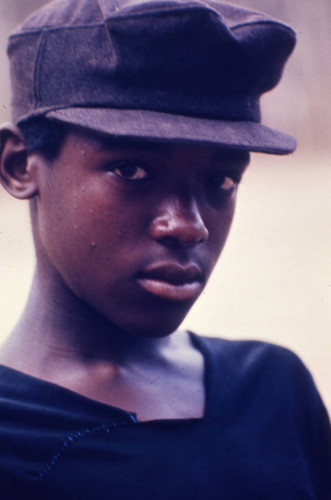 Boy close-up, San Basilio de Palenque, 1976