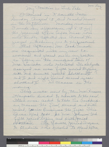 Long, Mrs. Business (n.d.) [handwritten; 2 l.]