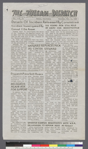 Vol. 7. No. 26, pp. 1-2 (11-11-43)