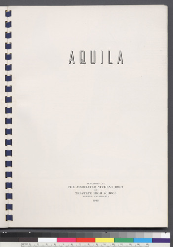 "Aquila" [yearbook; 2 copies] 1943/1944