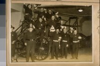 Old Volunteer Firemen at the S.F. [San Francisco] Dept. in Sept. 1924