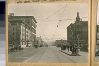 South on Van Ness Ave., from Geary St., April 1923