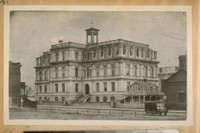 Lincoln School East side of 5th St. bet. Market & Stevenson Sts. before the Civil War about 1862