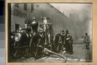 Relief Engine trying out at Bay St. Station, 1899