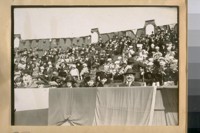 Mr. Rosencranz seated in the Grand Stand with the smile on - Chairman of the Community Service Circus, Ewing Field, March 25th & 26th, 1922