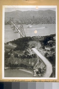 S.F. [San Francisco] & Oakland Bay Bridge, 1936