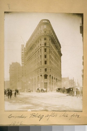 Crocker Bldg. after the fire, 1906