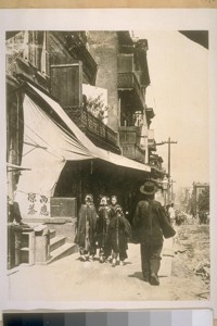 East on Washington St. from Ross Alley, in 1895