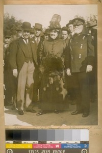 Mayor Rolph and Gen Murray at the opening of the Municipal R.R. in Fort Mason, 1915