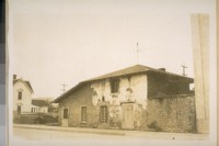 The old adobe house of the 4-winds on the Main St. Monterey Calif. This is next door to the Masonic Lodg [Lodge] #217. Built in 1836. Photo taken Jany. 1929